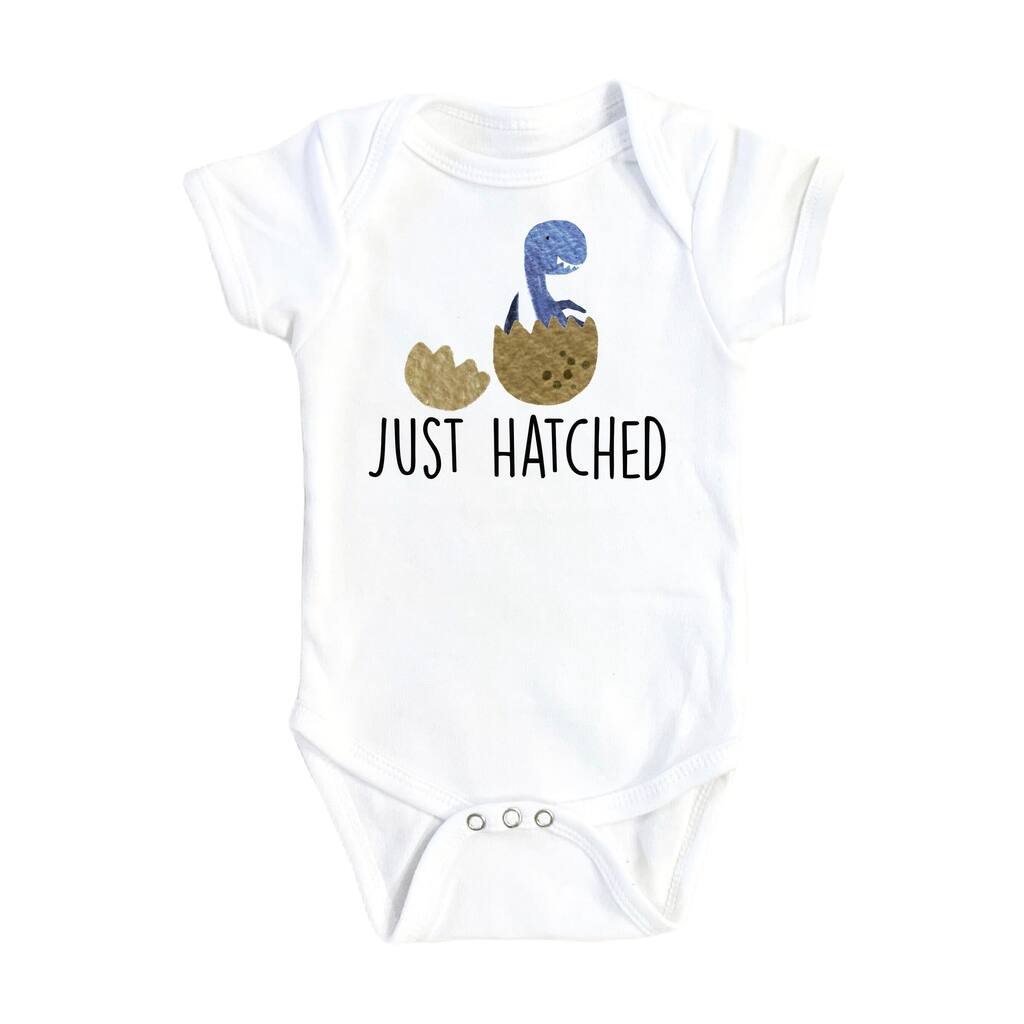 Dinosaur Hatched - Baby Boy Girl Clothes Infant Bodysuit Funny Cute Newborn