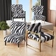 preview thumbnail 1 of 24, Designart "Zebra Striped " Upholstered Cabin & Lodge Accent Chair and Arm Chair