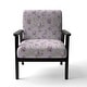 preview thumbnail 9 of 15, Designart "Purple Flowers and Leaf" Upholstered Cabin & Lodge Accent Chair and Arm Chair
