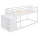 preview thumbnail 36 of 44, Espresso Twin Bunk Bed with 4 Drawers & 3 Shelves - Durable & Classic