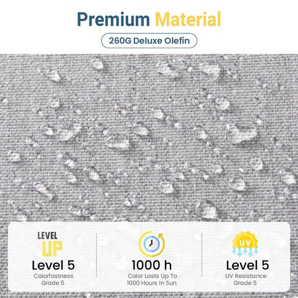 dimension image slide 2 of 4, All-weather Outdoor Single Sofa for Balcony, Garden, Deck, Backyard
