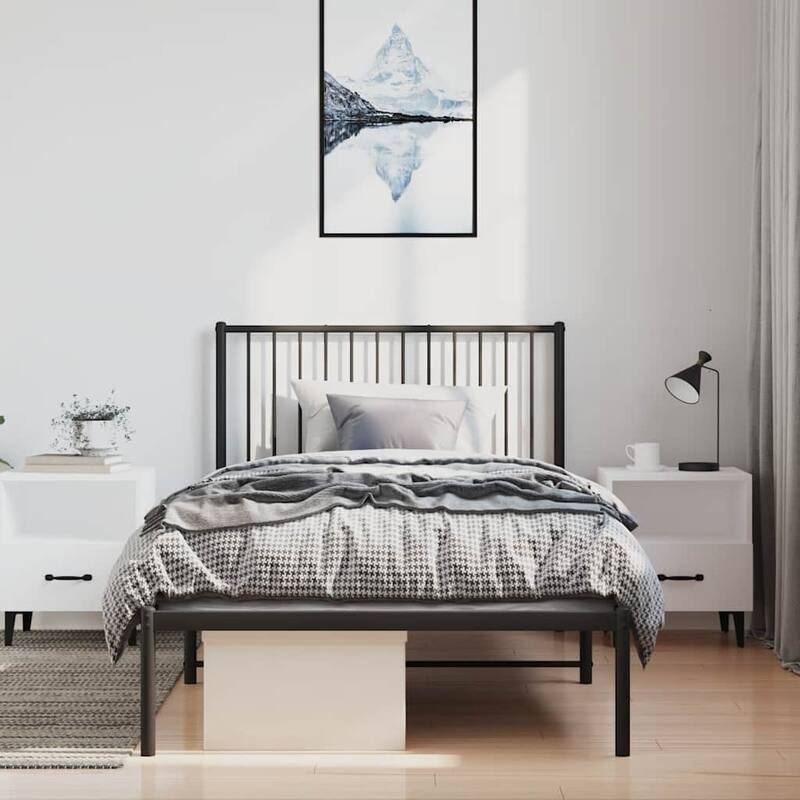 vidaXL Metal Bed Frame, No Mattress
