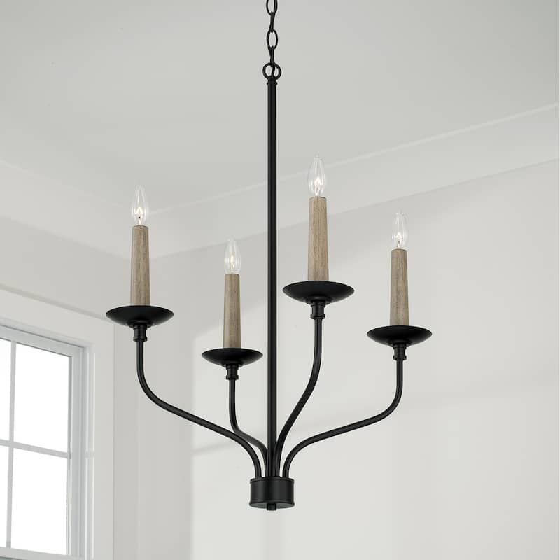 Wilder 4-Light Chandelier - 21.50"W x 30.50"H