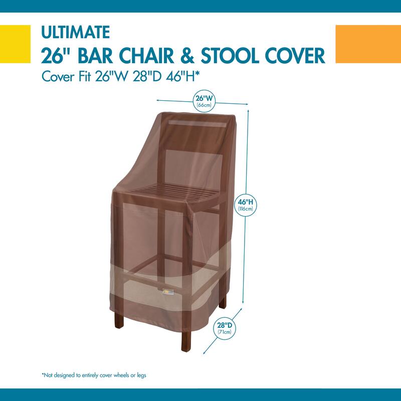 Duck Covers Ultimate Waterproof 26 Inch Bar Chair & Stool Cover
