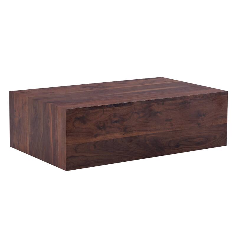 Rectangular Wooden Coffee Table, Living Room Center Table