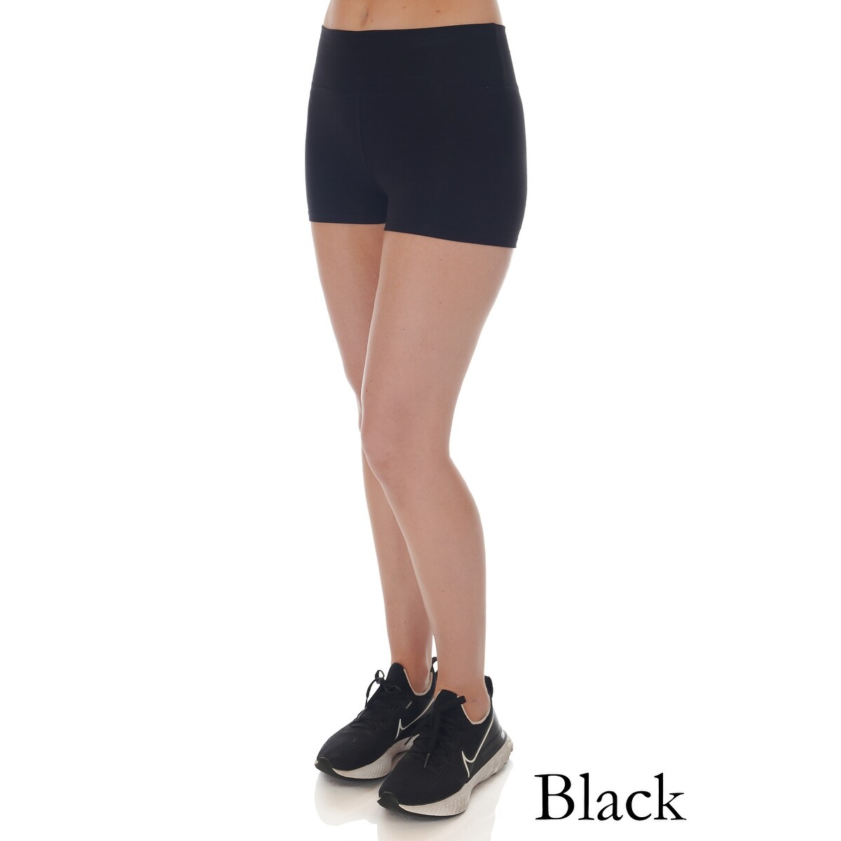 high waist cotton bike shorts