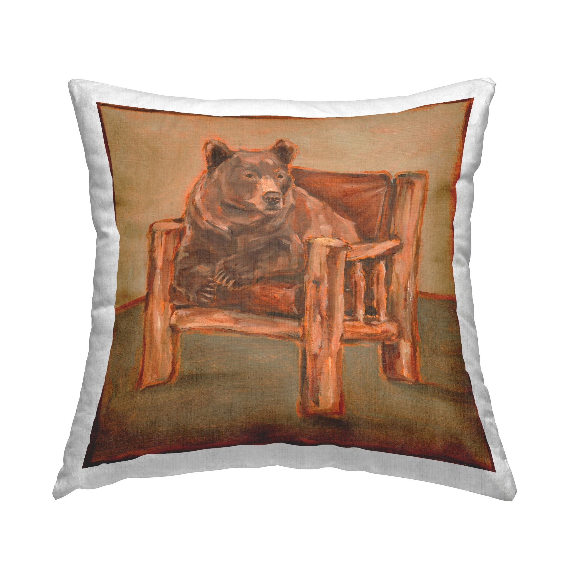 Stupell Bear in Cabin Chair Design by Ethan Harper