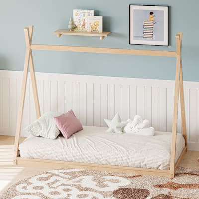 Wood Twin Size Tent Bed for Kids