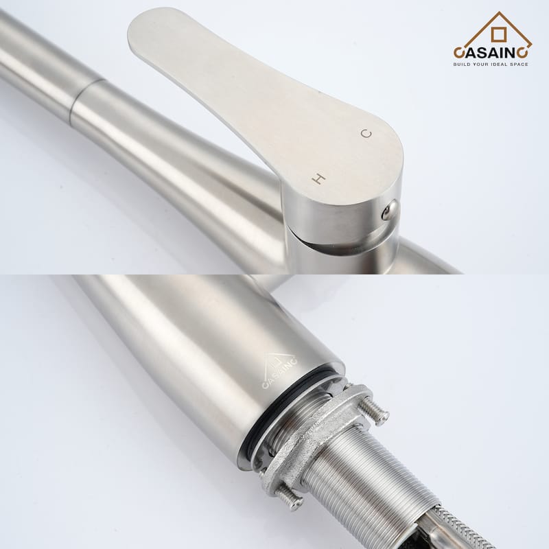 Single Handle Pull Down Sprayer Kitchen Faucet