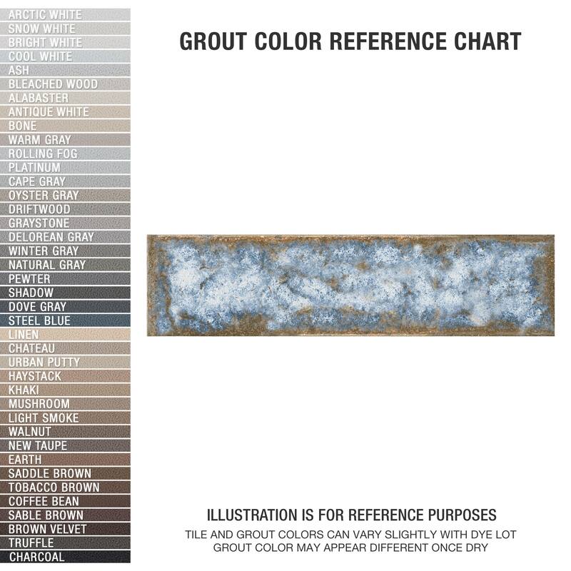 Merola Tile Gaudi React Brick Marina 2-3/8" x 9-3/4" Porcelain Floor and Wall Tile