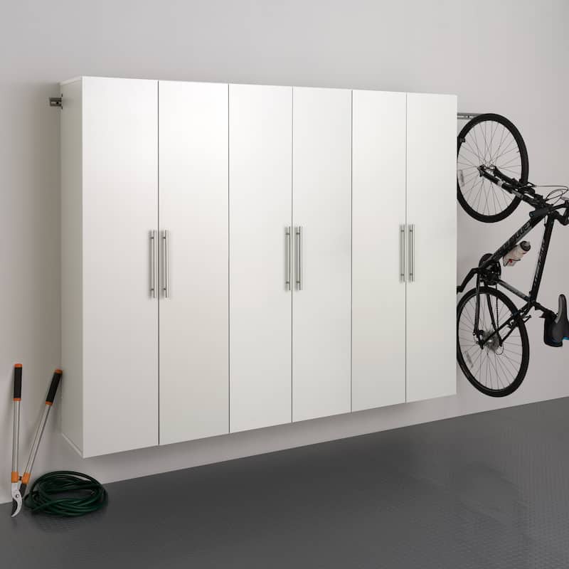 Prepac HangUps 30" Black Large Wall Mounted Garage Cabinet