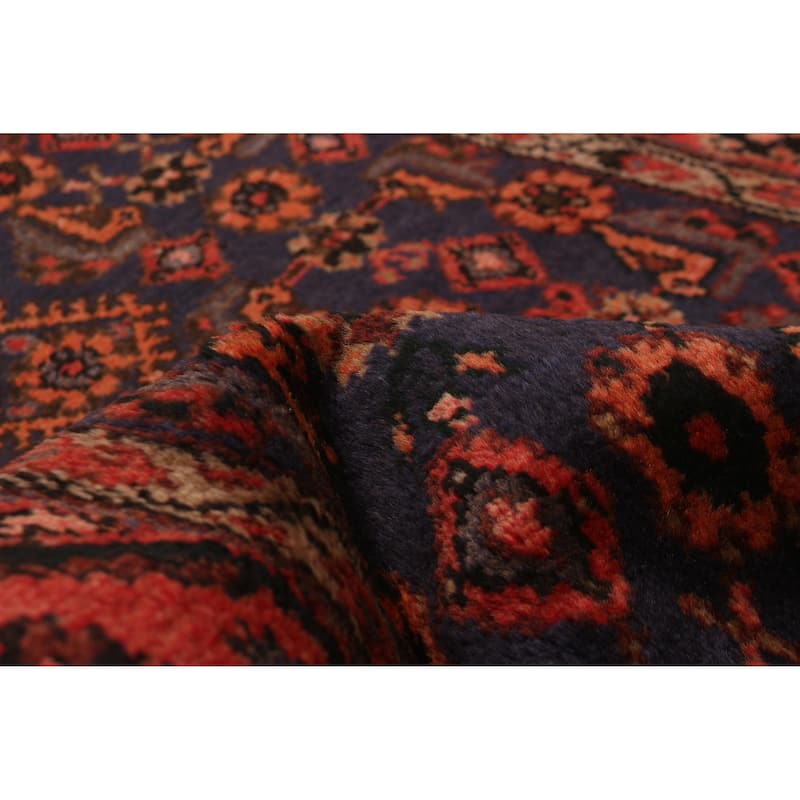 Andelz Navy, Red Rug 3'7" x 11'7" - 3'7 x 11'7