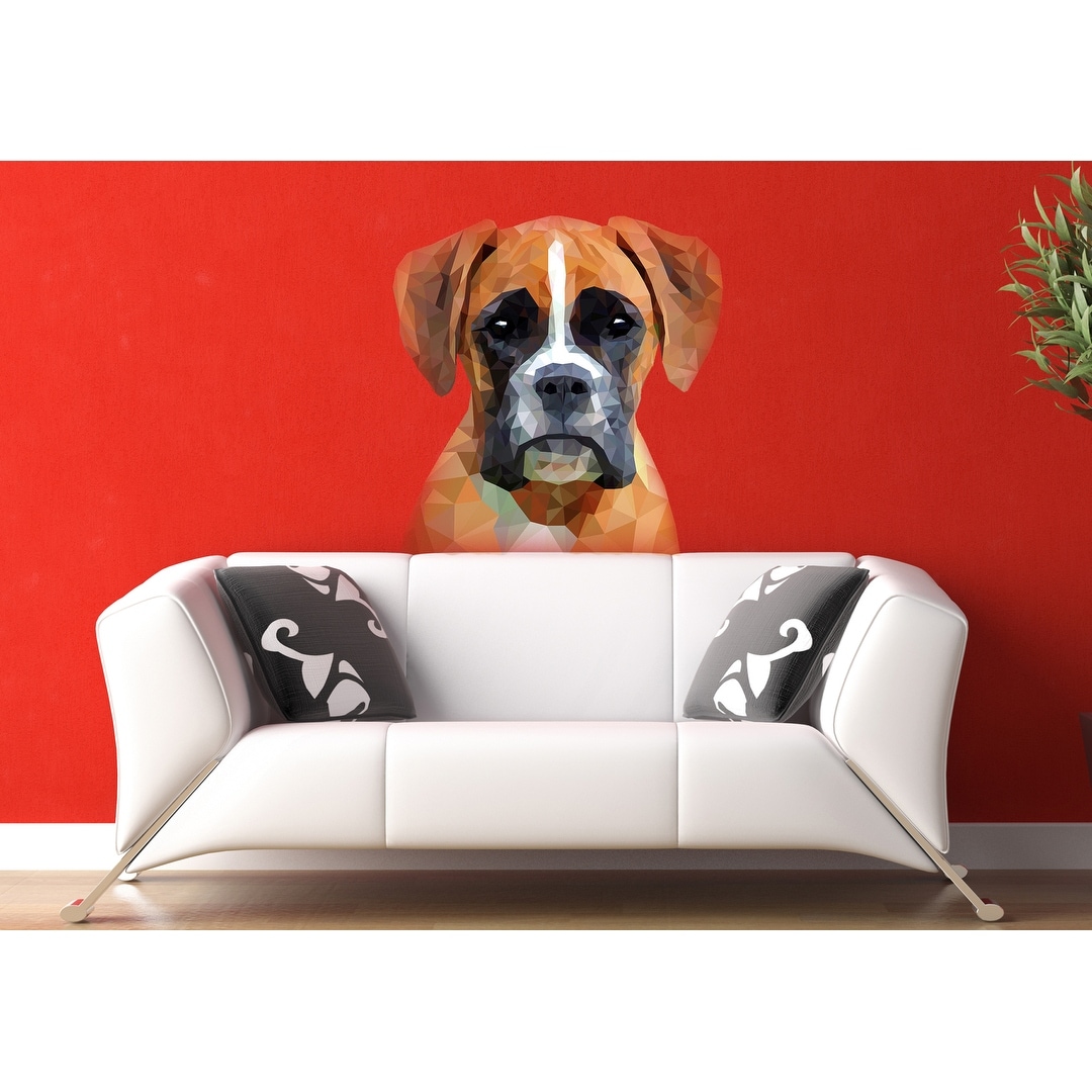 boxer dog wall art