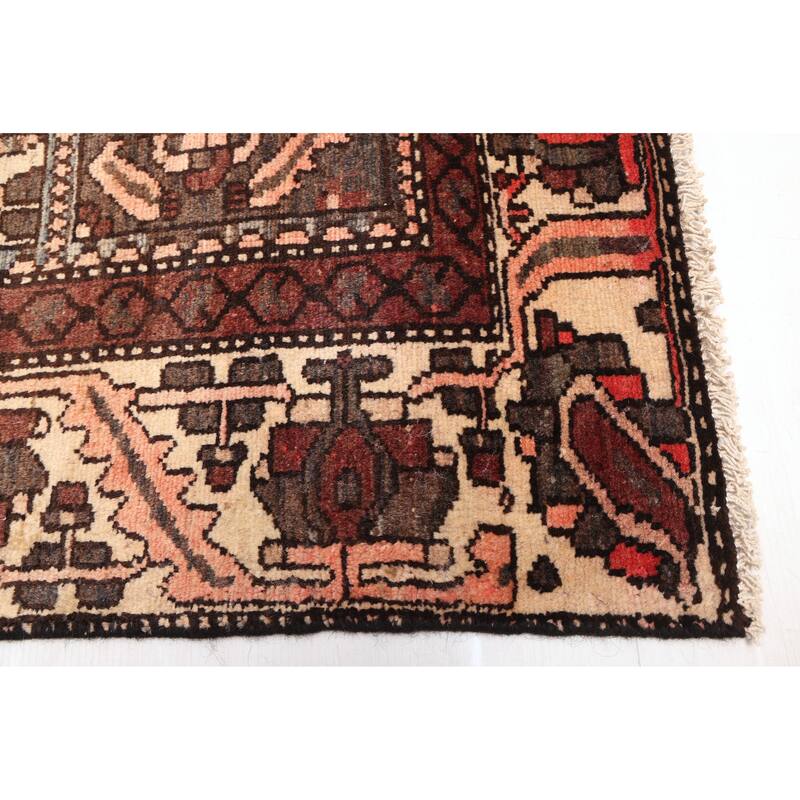 ECARPETGALLERY Hand-knotted Kayseri Vintage Brown Wool Rug - 4'11 x 9'6