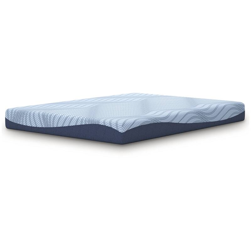 Signature Design by Ashley Peak 2.0 8 Memory Foam Light Blue Mattress
