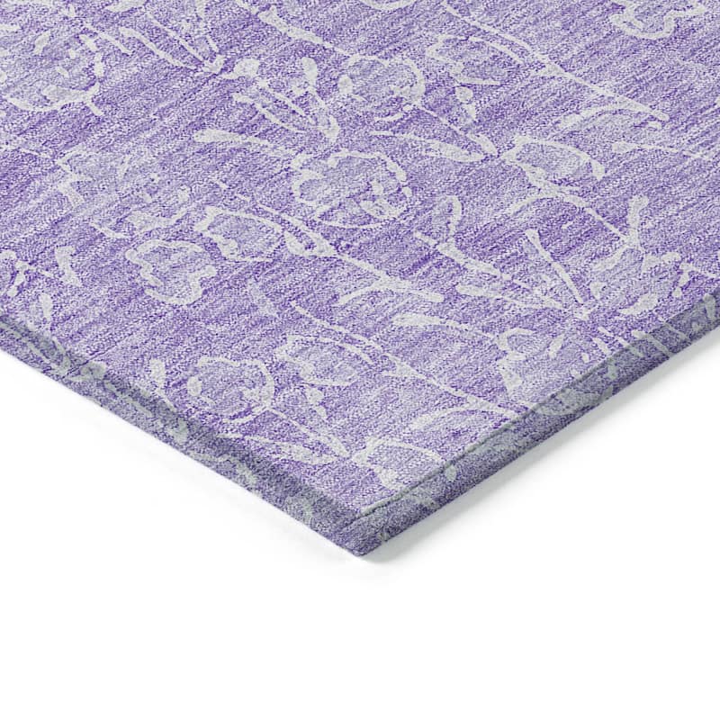 HomeRoots Floral Transitional Rectangle Outdoor Rug