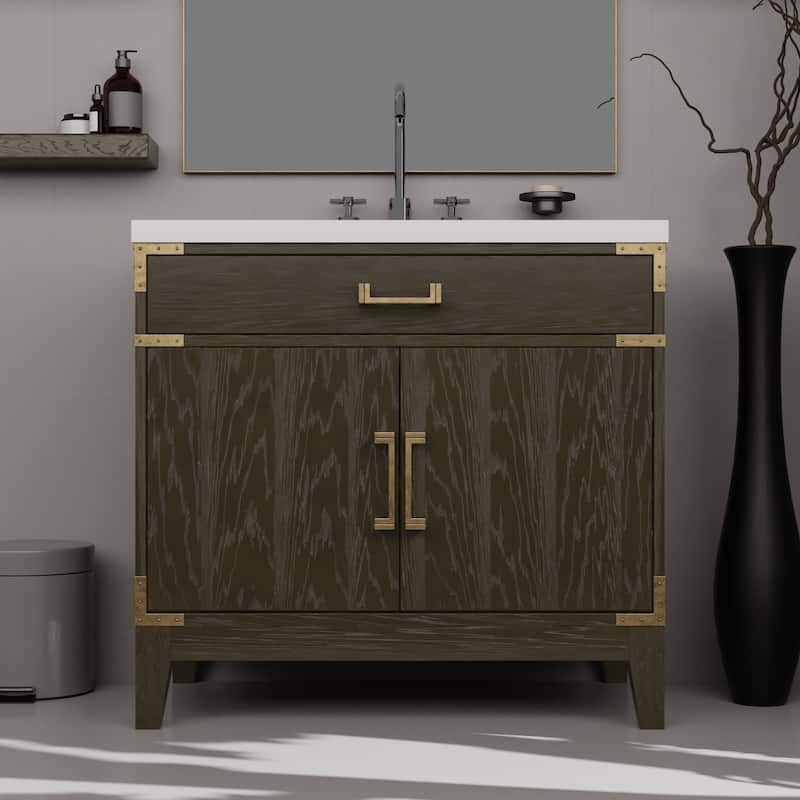 Laurel Bath Vanity with Quartz Top and Sink
