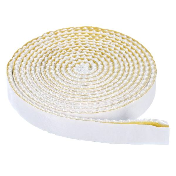 Self Adhesive Fiberglass Rope, Braided Rope HighTemp Gasket Seal 6.56ft x 0.59 Inch Bed