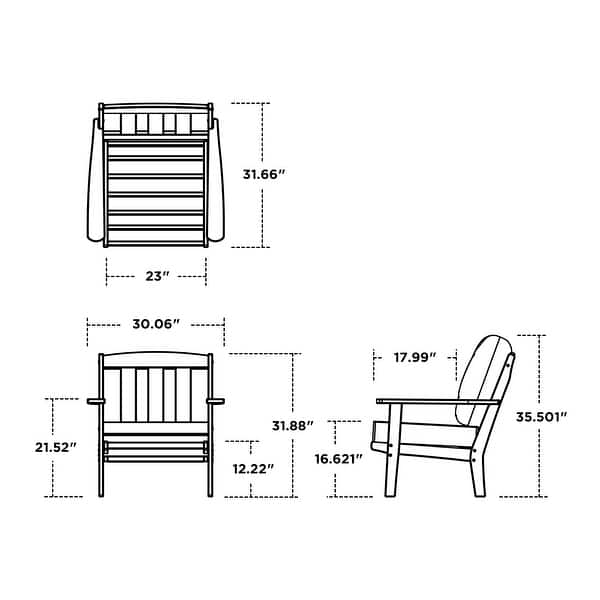 Trex Outdoor Furniture Cape Cod Deep Seating Chair Bed Bath & Beyond