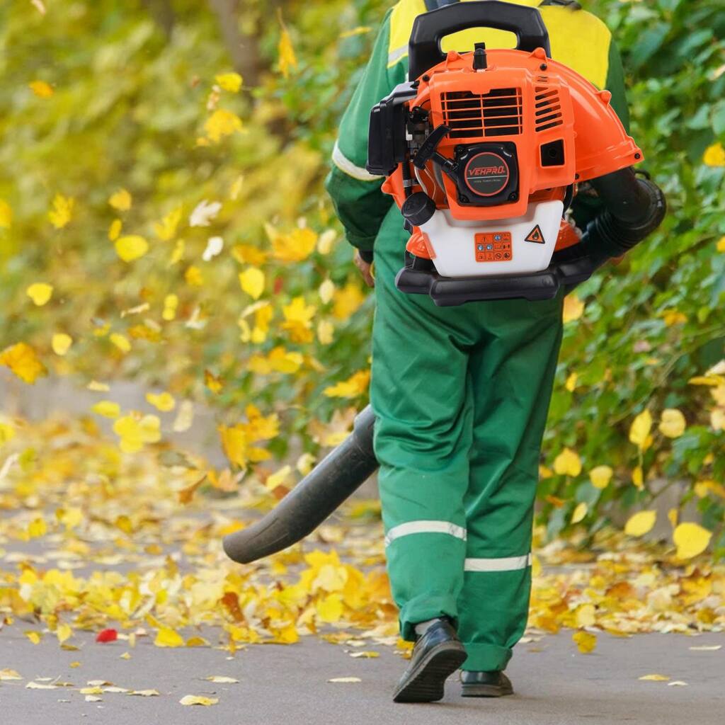 63cc 2-Cycle Gas Leaf Blower, 650 CFM Cordless Handheld Leaf Blower