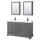 Option Dark Gray, Black Trim, Giotto Quartz Top