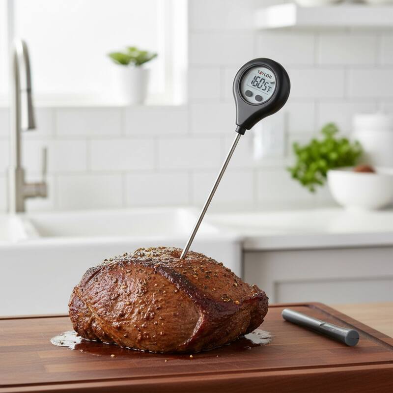 Taylor Digital Instant Read TruTemp Rotating Display Waterproof Thermometer - 7.28"