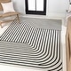 preview thumbnail 6 of 23, JONATHAN Y Sofia High-Low Modern Minimalist Checkered Monotone Ivory/Cream Indoor/Outdoor Rug