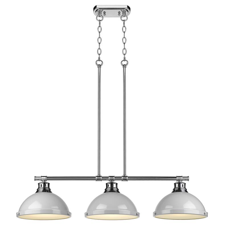 Golden Lighting 3602-3LP CH Duncan 3 Light 40" Wide Linear Pendant
