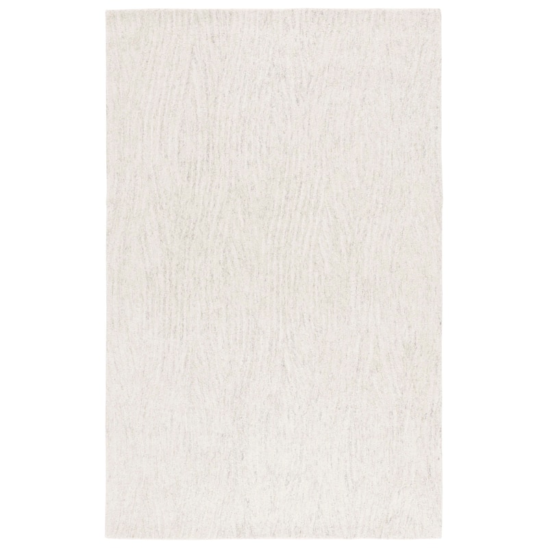 SAFAVIEH Handmade Harvest Siham Modern Contemporary Wool Rug - 6' Square - Silver/Ivory