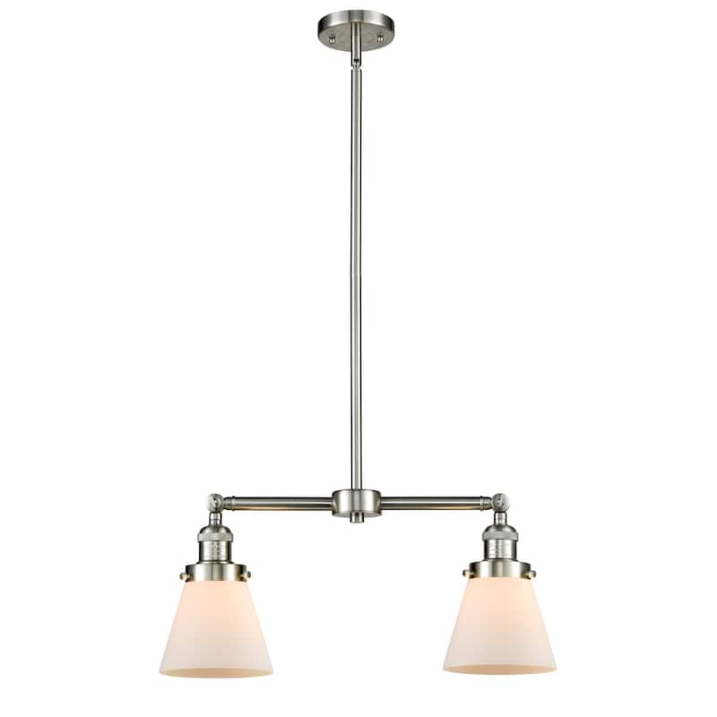 Innovations Lighting Small Cone 2 Light 21" Wide Linear Chandelier