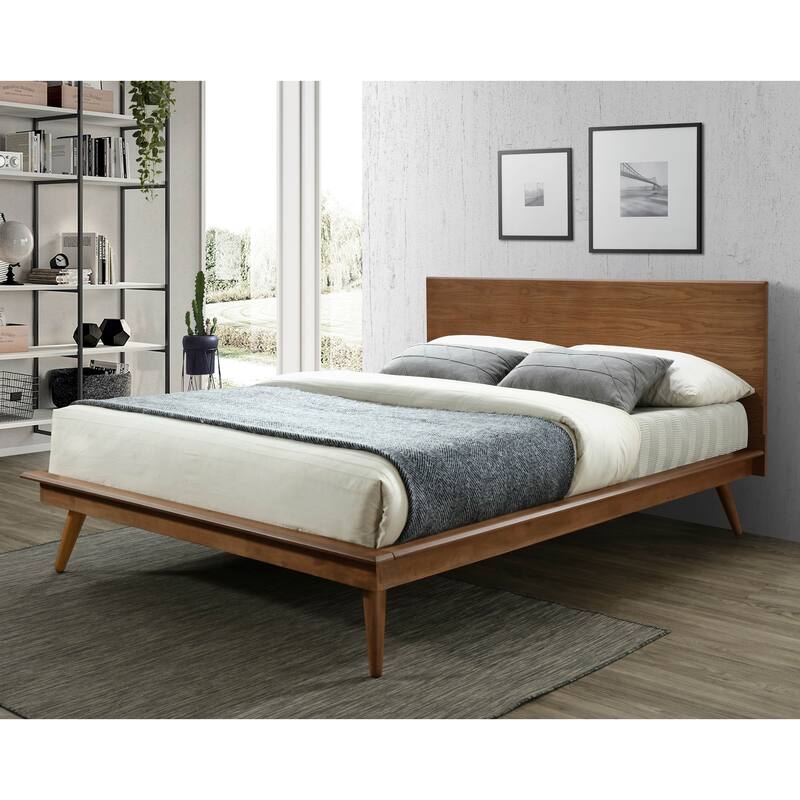 Full Size Platform Bed with Headboard and Footboard, Durable Wooden Frame, Modern Design