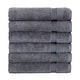 preview thumbnail 24 of 39, Royal Turkish Cotton Hand Towels - Hotel Collection Towel Set of 6 Grey