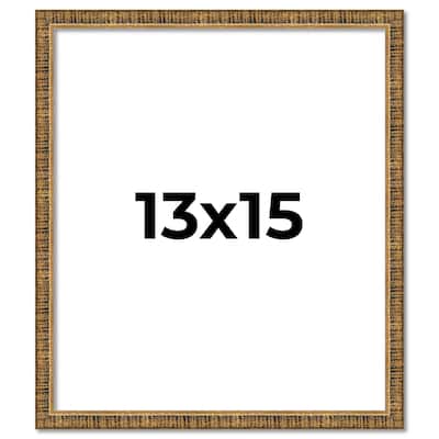 13x15 Frame Gold Kingsley Distressed Solid Wood Picture Frame Width