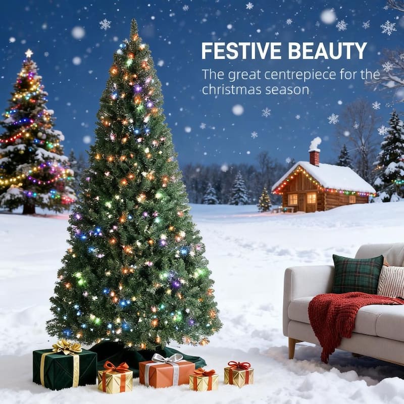 7.5ft Christmas Tree with RGB Dynamic LEDs With Remote Contro