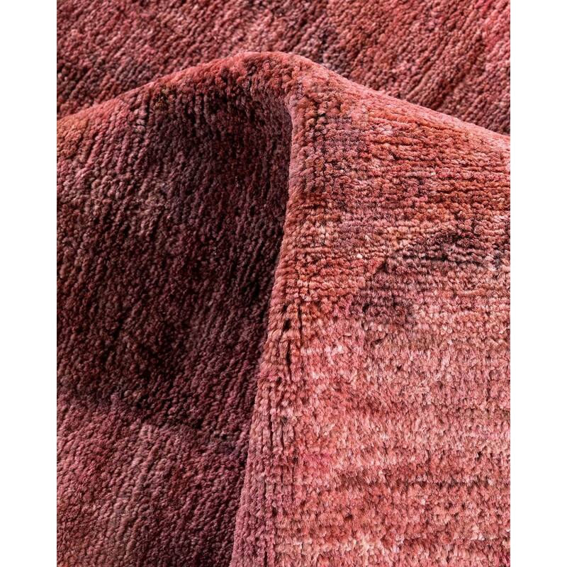 Contemporary Overdyed Wool Hand Knotted Area Rug - 3' 1" x 5' 0"