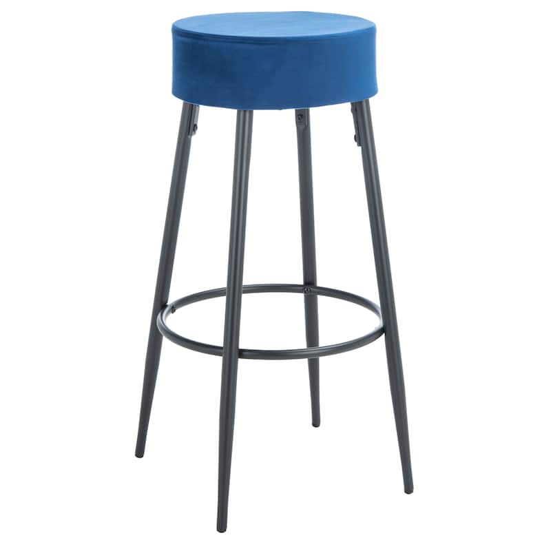 SAFAVIEH Ramona 24-inch Round Bar Stool - 20" W x 20" L x 30.2" H - 20Wx20Dx30H