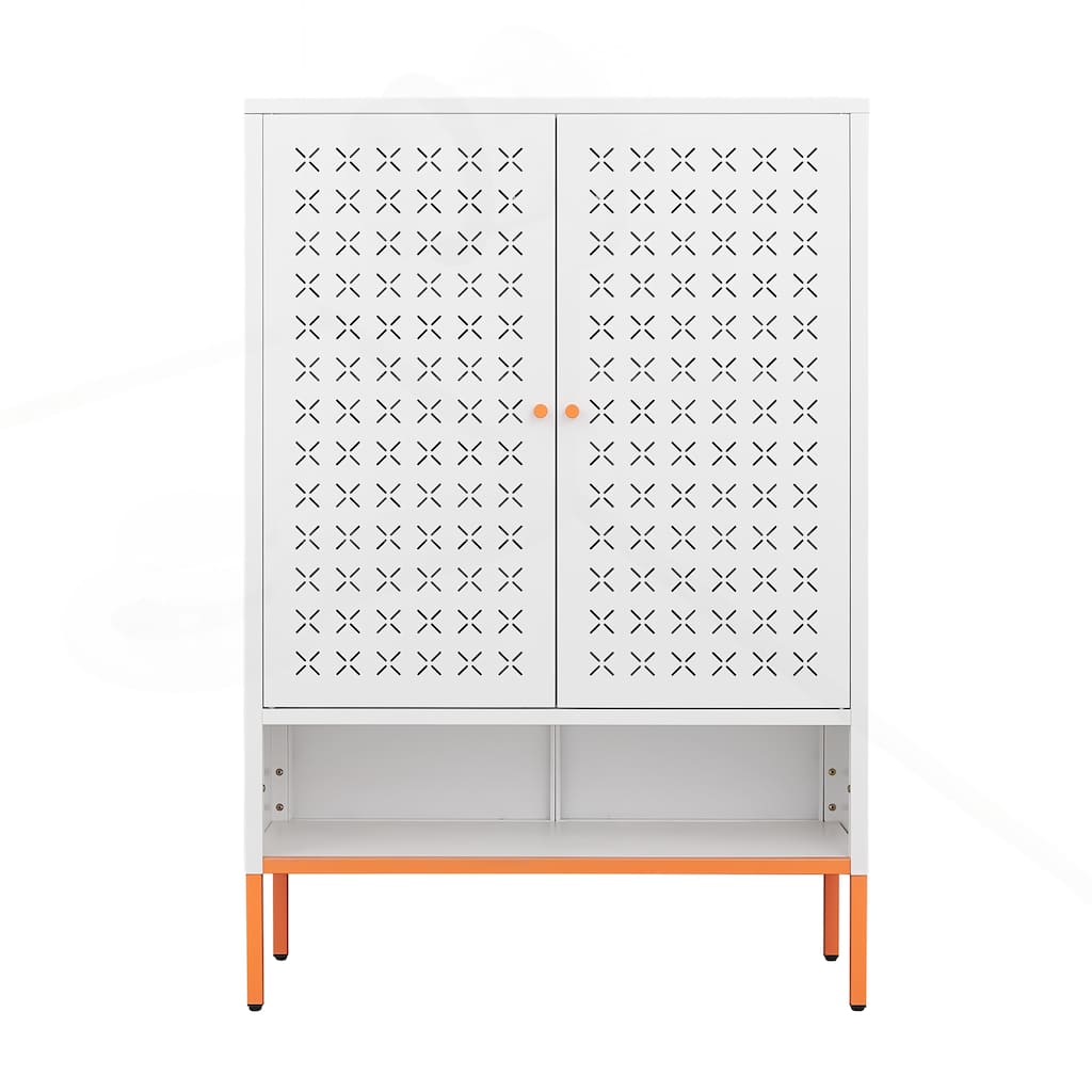 Versatile Double Door Shoe Cabinet with Innovative Design for Optimal Storage