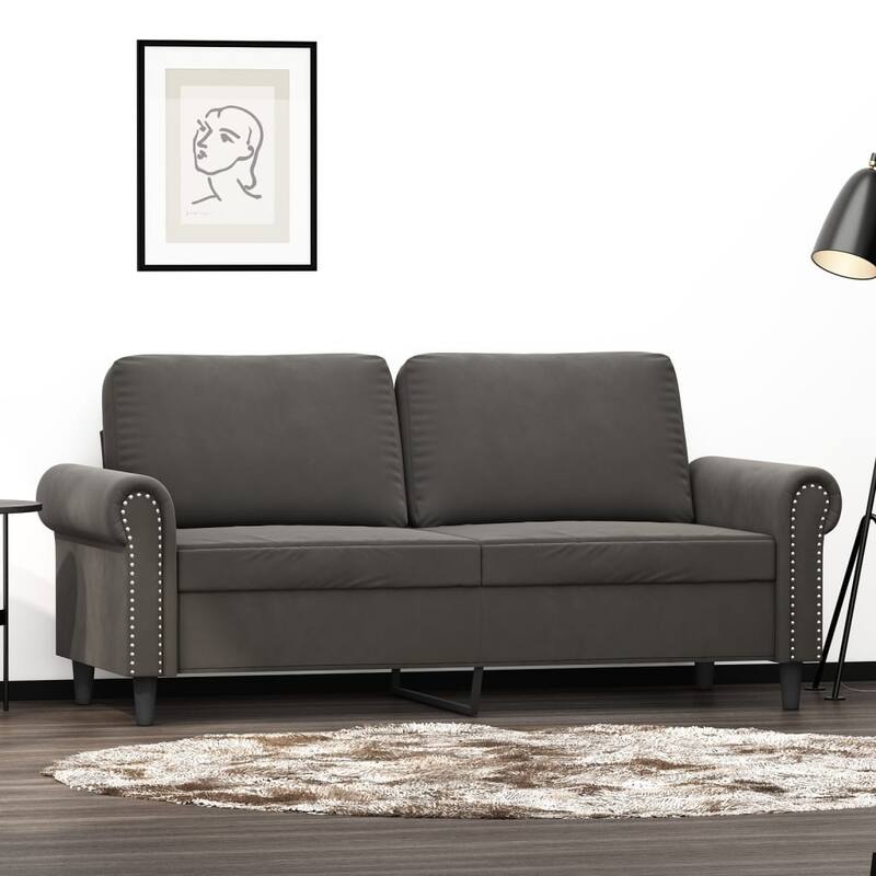 vidaXL Sofa Chair Living Room Accent Upholstered Chair with Armrest Velvet