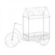 preview thumbnail 1 of 0, Decorative Bicycle Wagon Garden Plant Holder