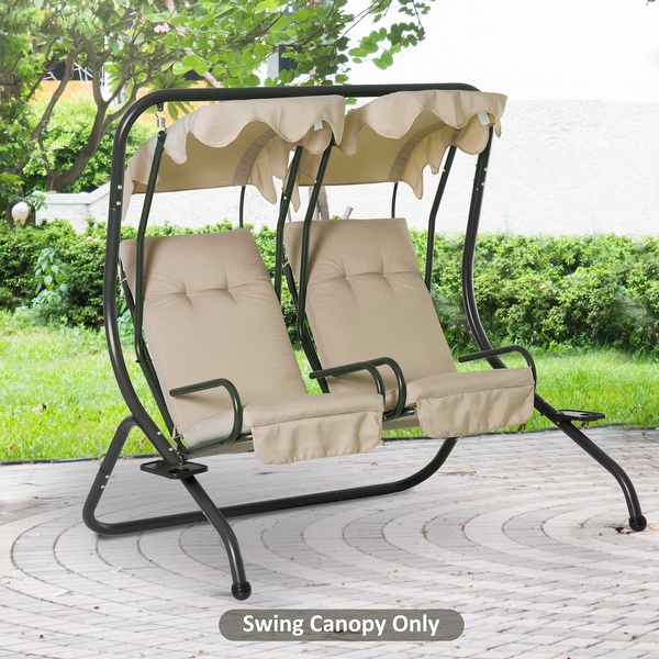 2 seater swing with canopy clearance