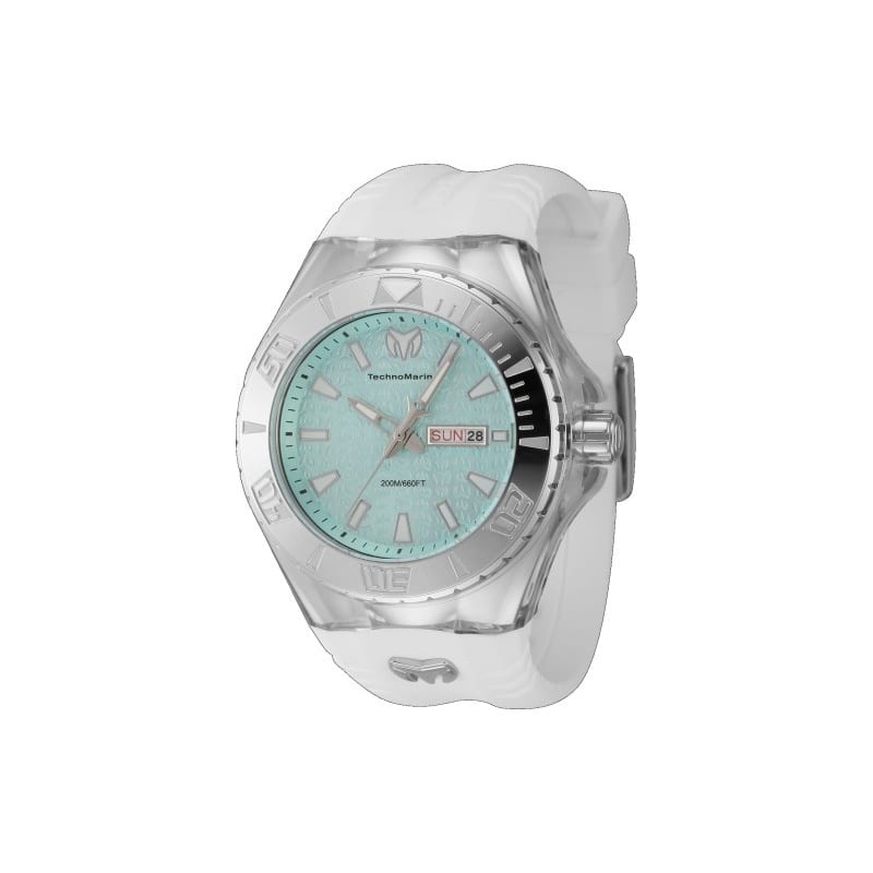 Technomarine Men's TM-122010 Cruise Quartz 3 Hand Turquoise Dial Watch - Green