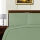 preview thumbnail 6 of 12, 1000 Thread Count Solid Lyocell-Blend Duvet Cover Set by Superior Sage - Full - Queen