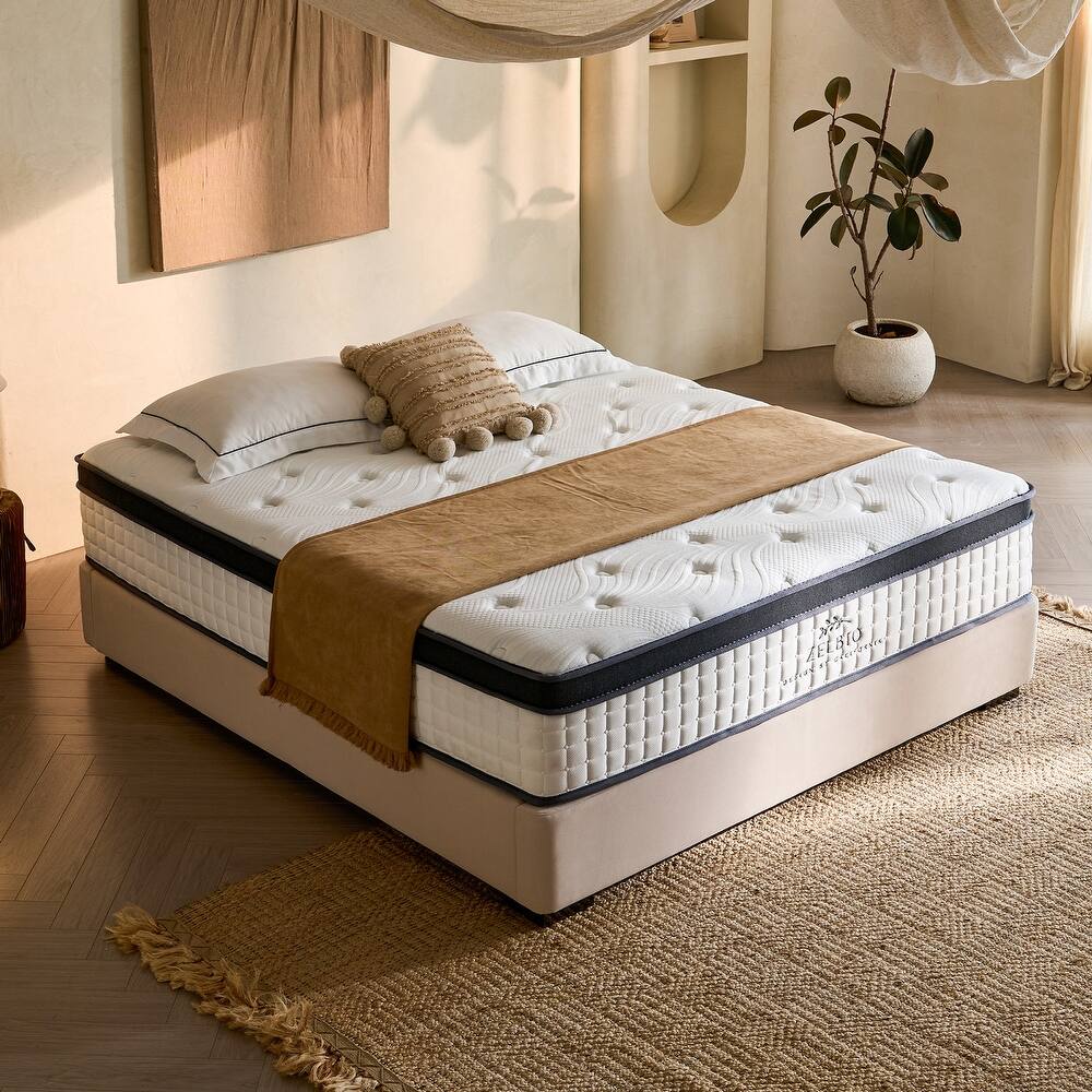 Comfort Medium Firm Gel Memory Foam Hybrid CertiPUR-US Motion Isolation 12 in. Mattress