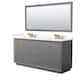 Option Dark Gray / Giotto Quartz Top / Satin Bronze