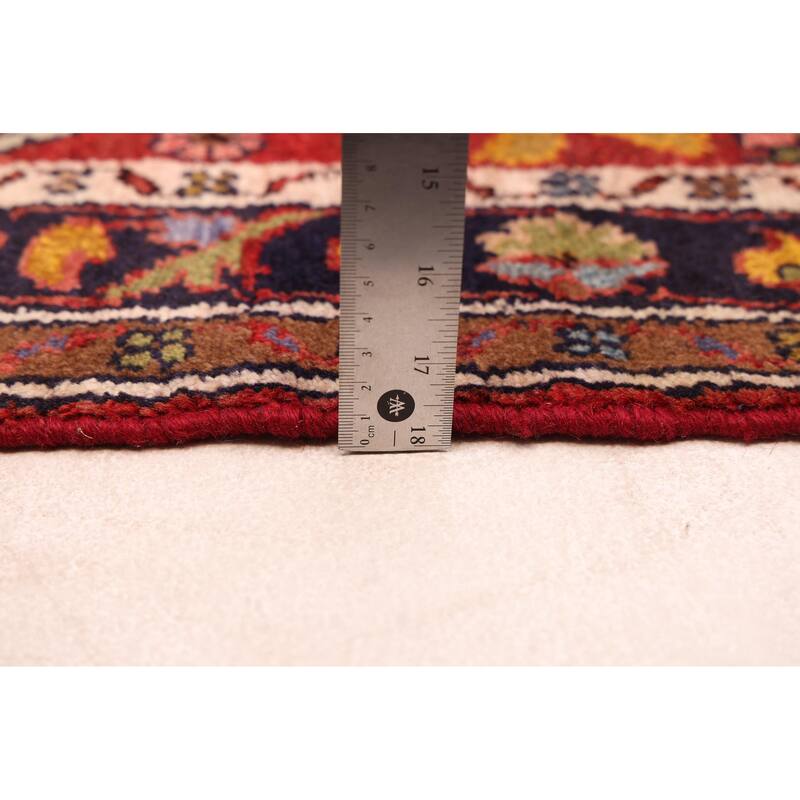 ECARPETGALLERY Hand-knotted Andelz Dark Red Wool Rug - 2'8 x 8'8