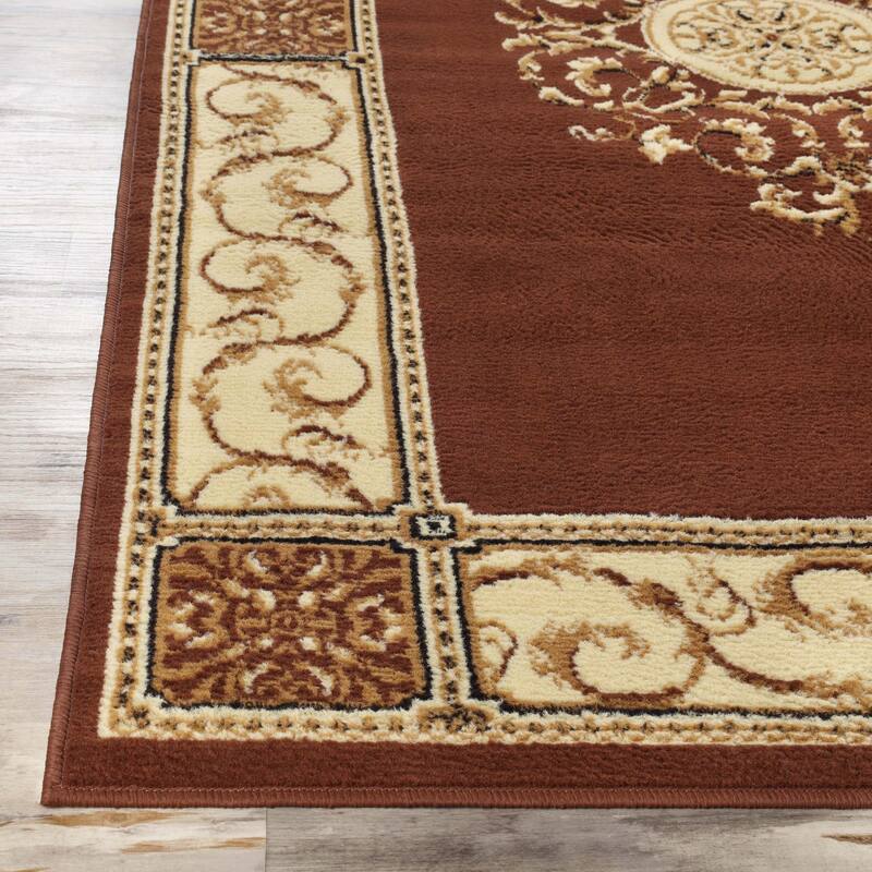 Superior Oversized Medallion Modern Bohemian Indoor Runner or Area Rug