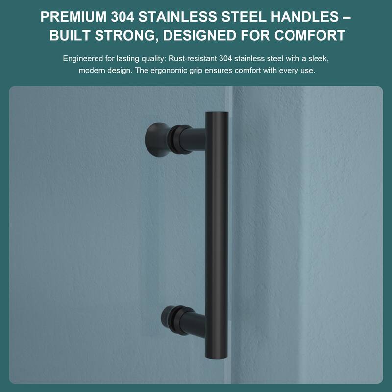 48"W x 76"H Semi-Frameless Single Sliding Shower Door - 48'' x 0.32'' x 76''