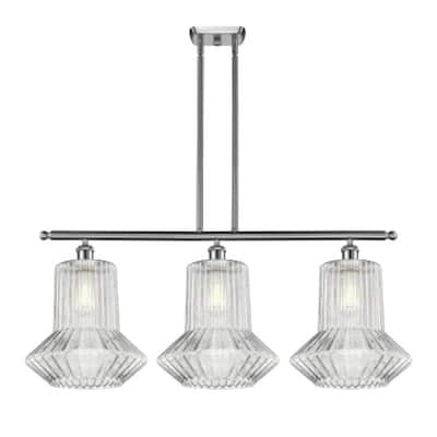 Innovations Lighting Springwater 3 Light 36" Wide Linear Chandelier