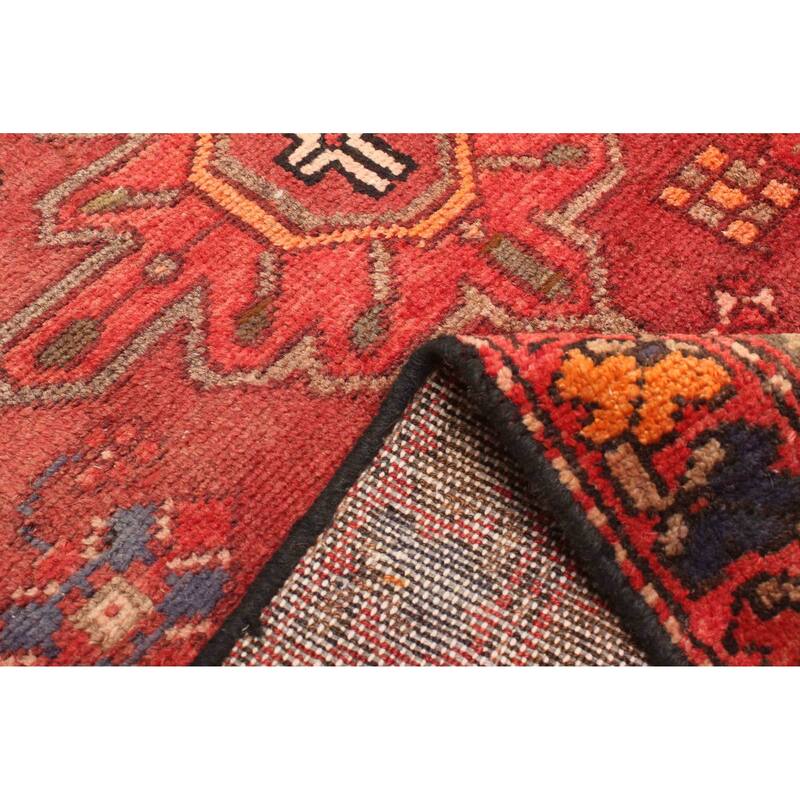 ECARPETGALLERY Hand-knotted Andelz Red Wool Rug - 3'0 x 6'11