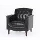 preview thumbnail 55 of 72, Tufted Accent Chair Vegan Leather Armchair for Living Room